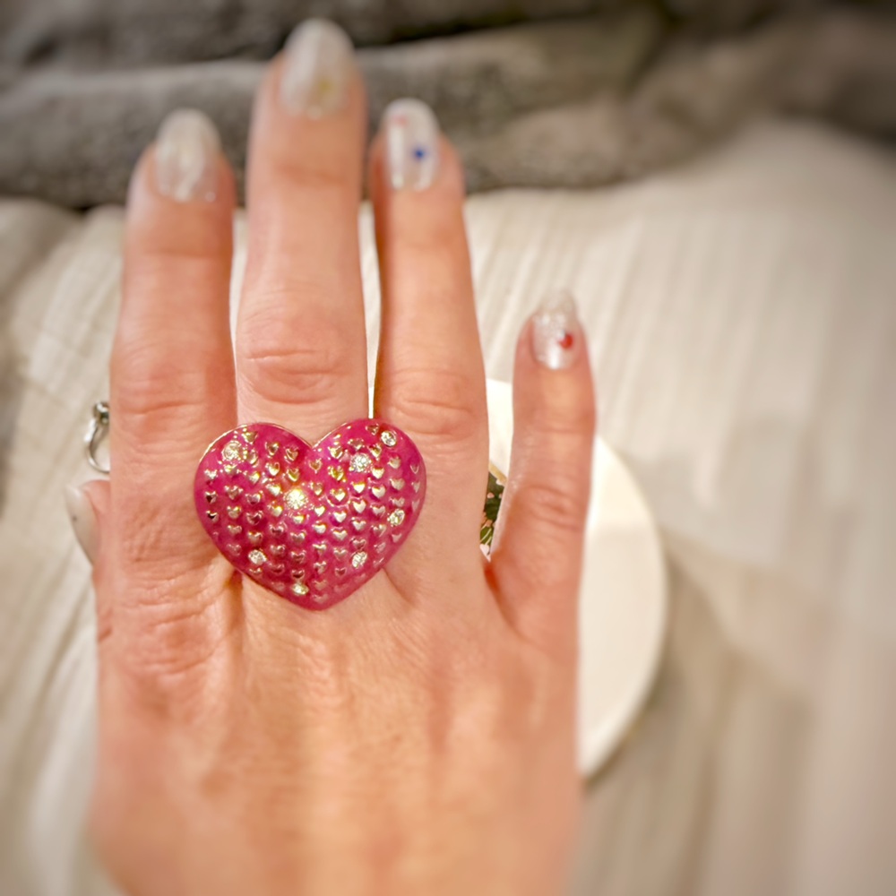 Betsy Johnson Heart Ring - Picture 7 of 7